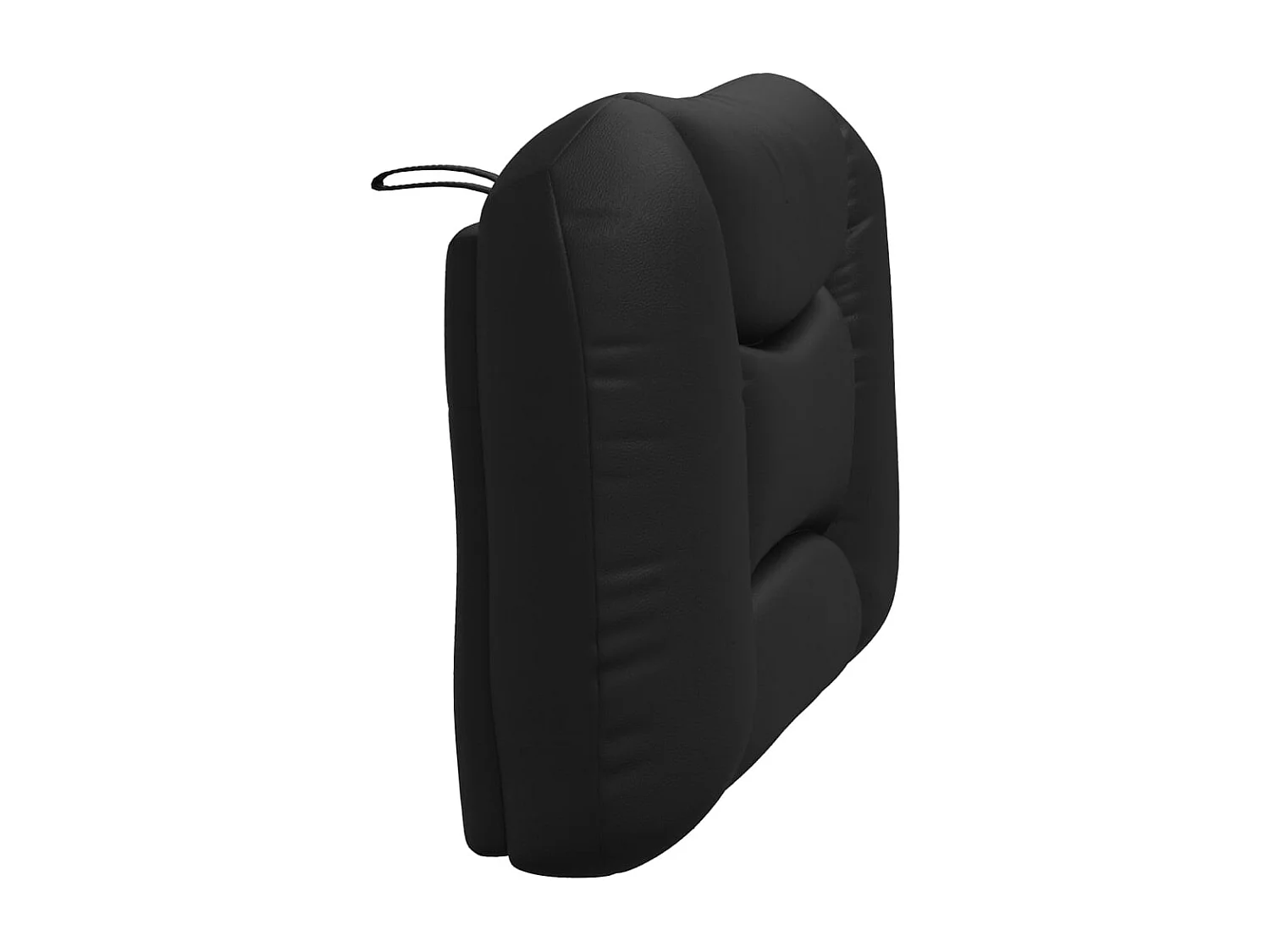 Coussin de tête de lit Hvar noir 80 cm similicuir