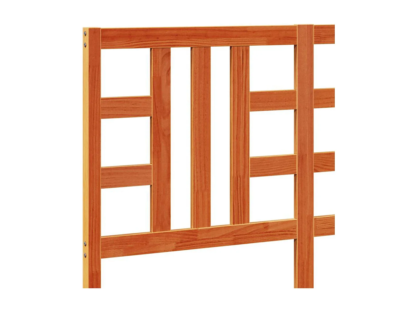 Tête de lit cire marron 135 cm bois massif de pin