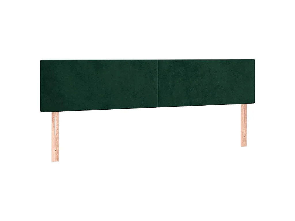 Testiera Verde Scuro 160x5x78/88 cm in Velluto