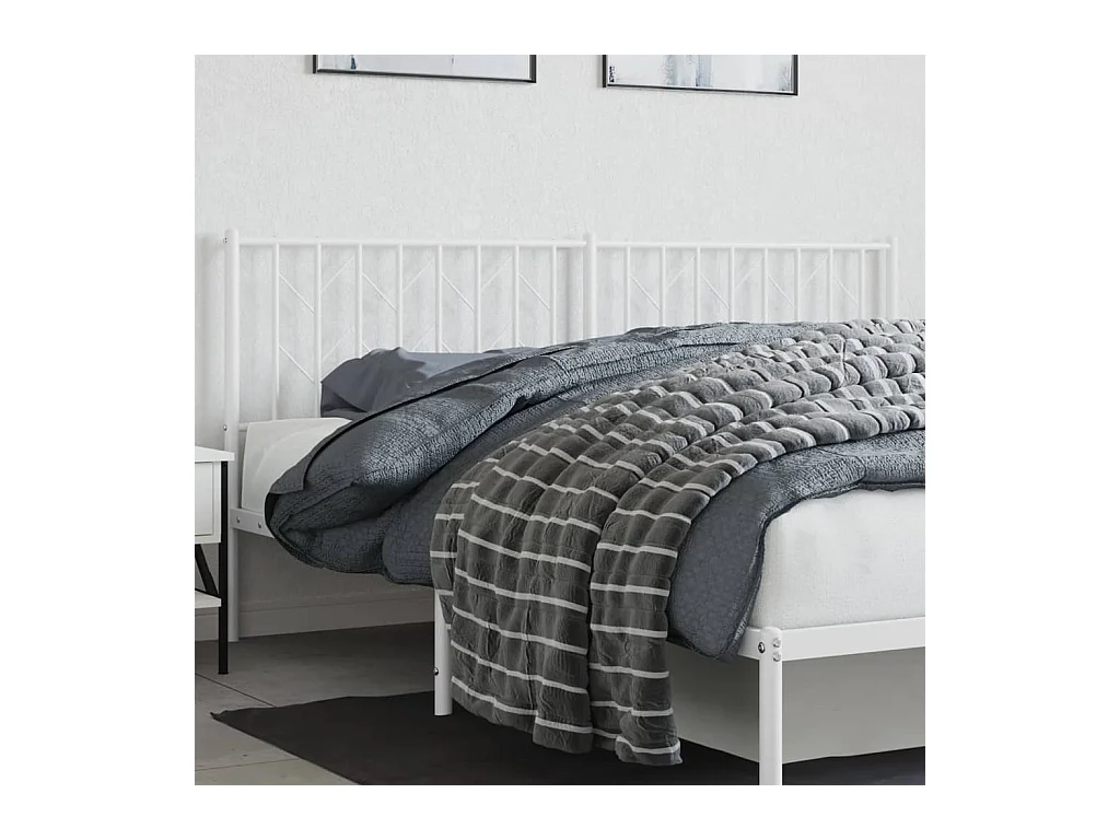 Hoofdbord 180 cm metaal wit