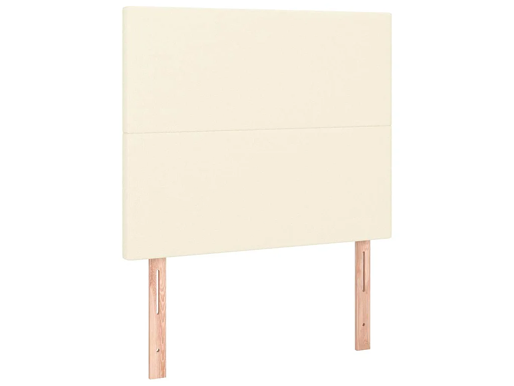 Tête de lit Crème 80x5x118/128 cm Similicuir