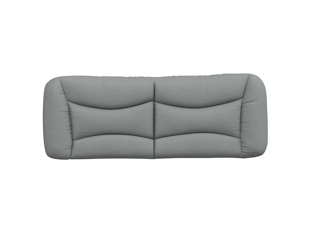 Coussin de tête de lit Hvar gris clair 140 cm tissu