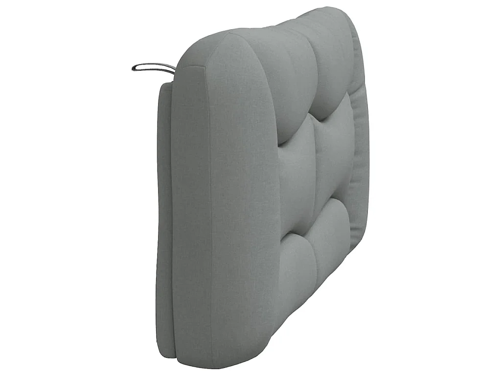Coussin de tête de lit Hvar gris clair 140 cm tissu