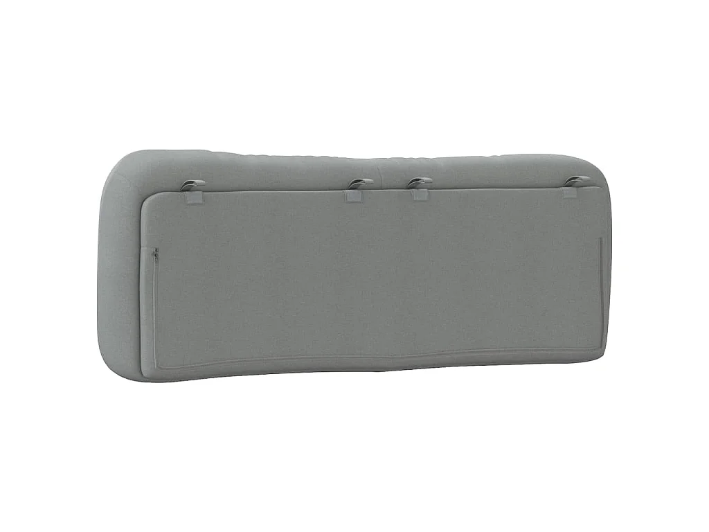 Coussin de tête de lit Hvar gris clair 140 cm tissu