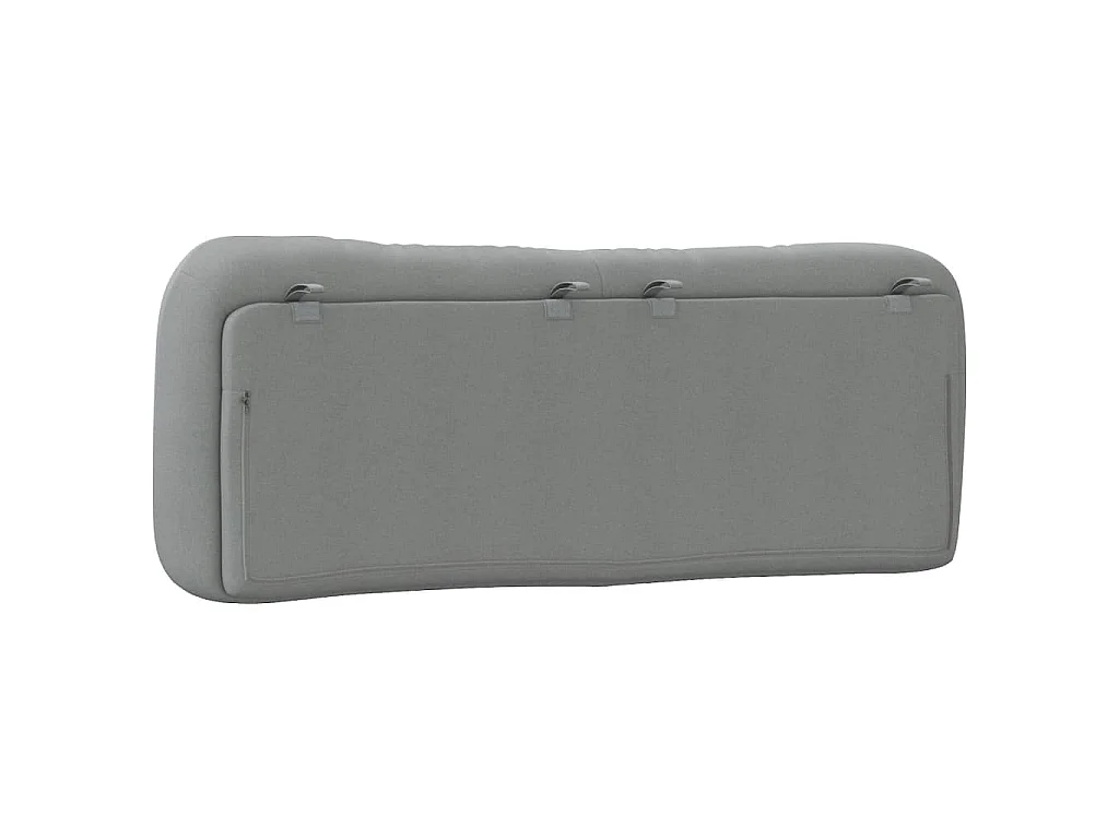 Coussin de tête de lit Hvar gris clair 140 cm tissu