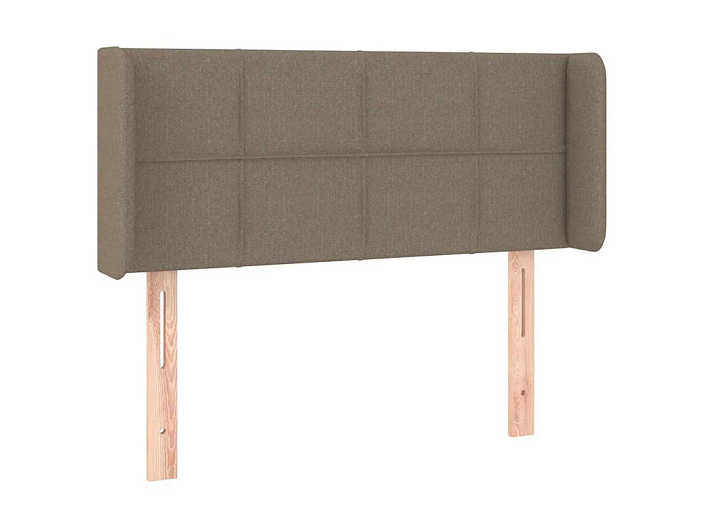 LED Kopfteil Taupe 83x16x78/88 cm Stoff
