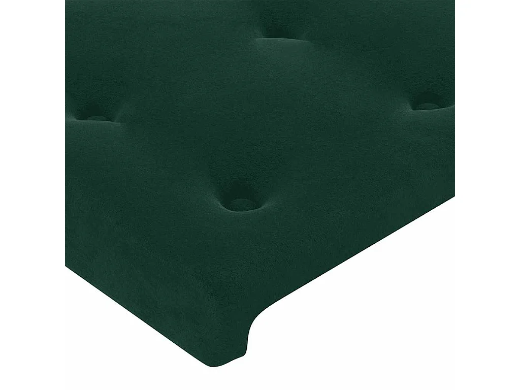 Kopfteile Dunkelgrün 160x5x78/88 cm Samt