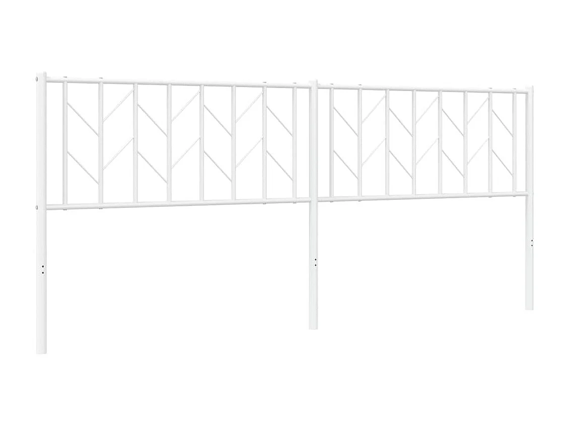 Kopfteil Metall Weiß 200 cm