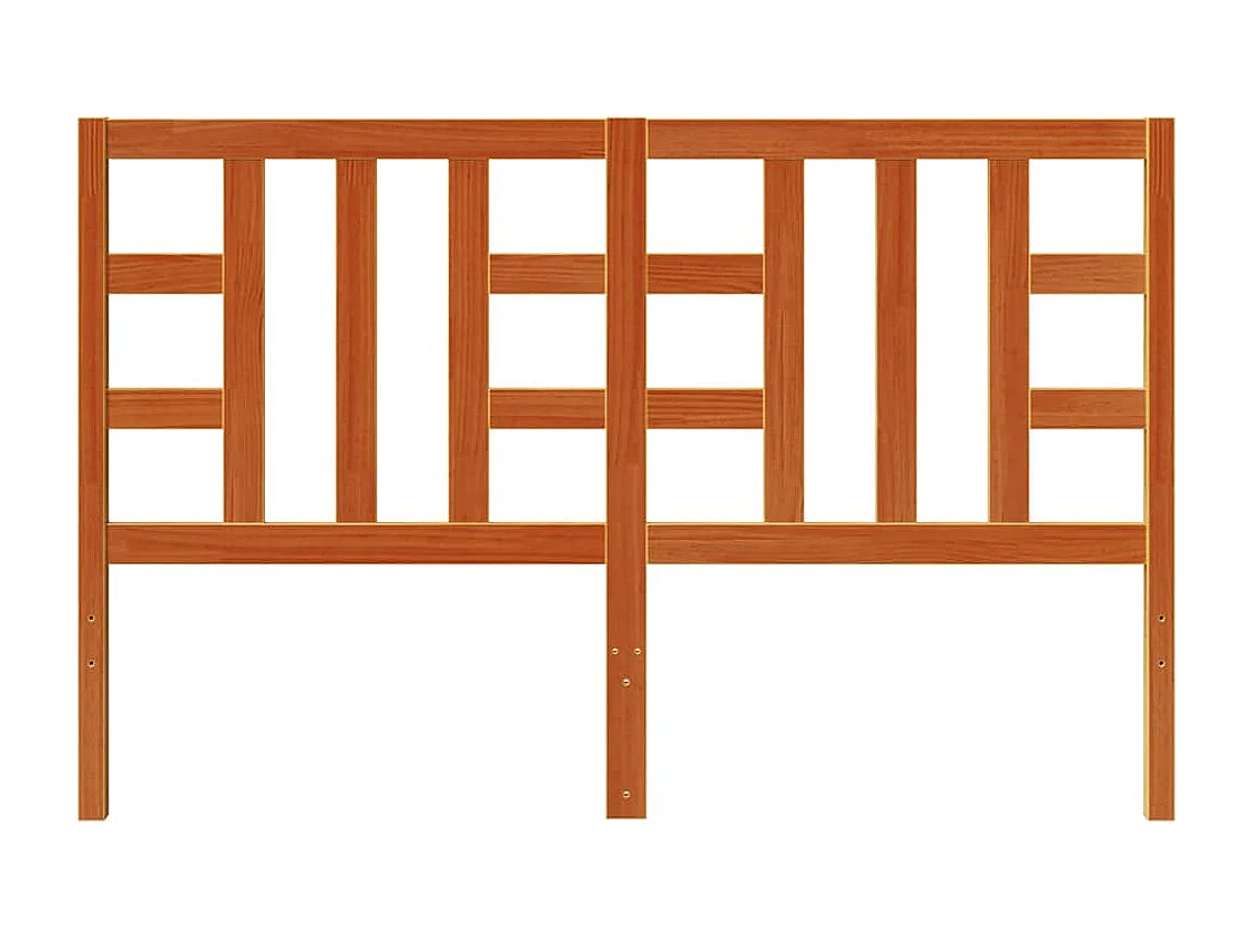 Tête de lit cire marron 150 cm bois massif de pin