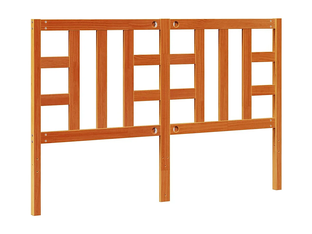 Tête de lit cire marron 150 cm bois massif de pin