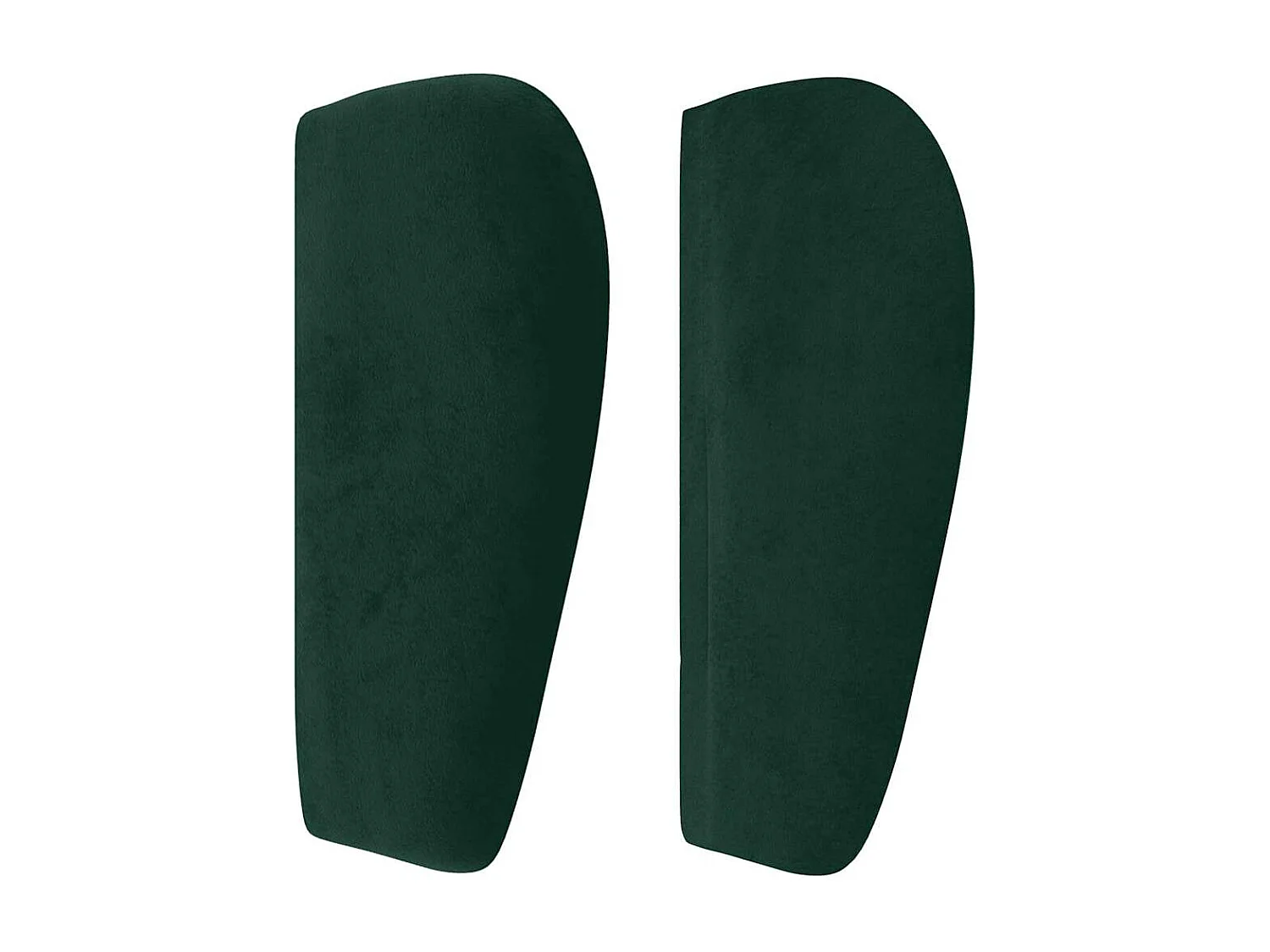 Tête de lit avec oreilles Vert foncé 183x23x78/88 cm Velours