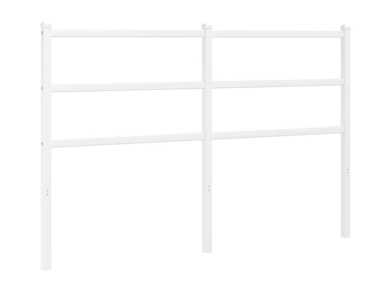 Hoofdbord 135 cm metaal wit