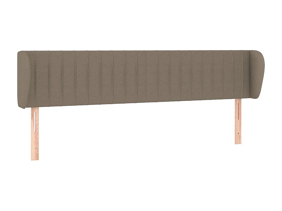 Kopfteil mit Ohren Taupe 163x23x78/88 cm Stoff