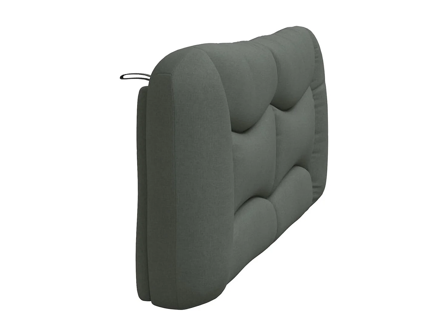 Kopfteil-Kissen "Hvar" Dunkelgrau 180 cm Stoff