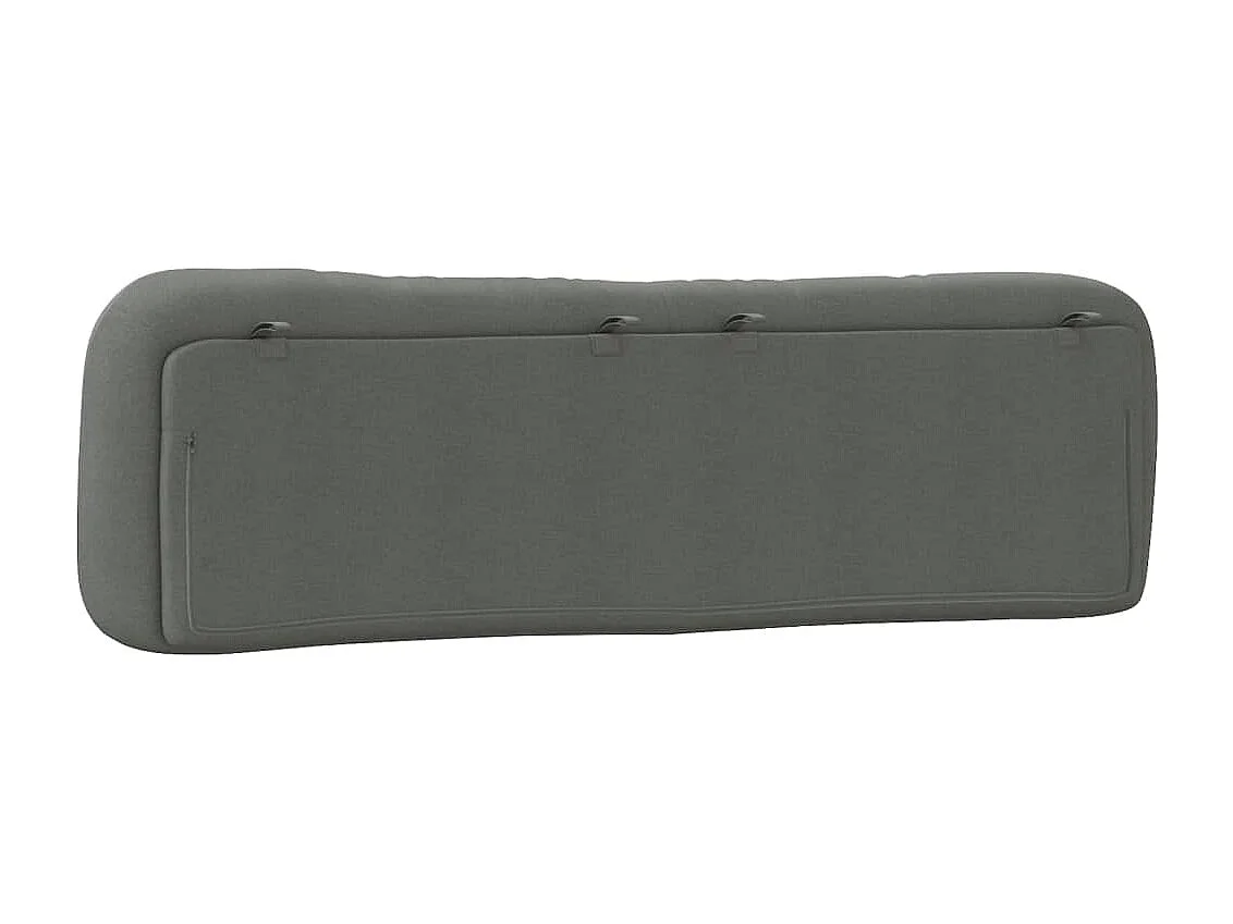 Kopfteil-Kissen "Hvar" Dunkelgrau 180 cm Stoff