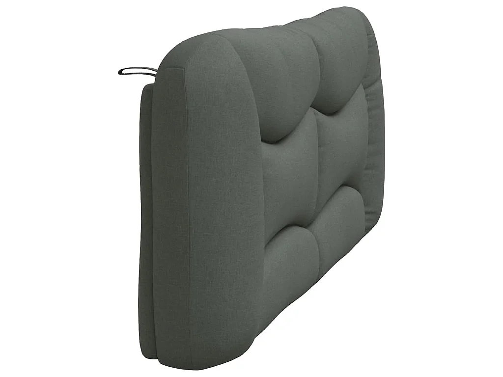 Kopfteil-Kissen "Hvar" Dunkelgrau 180 cm Stoff