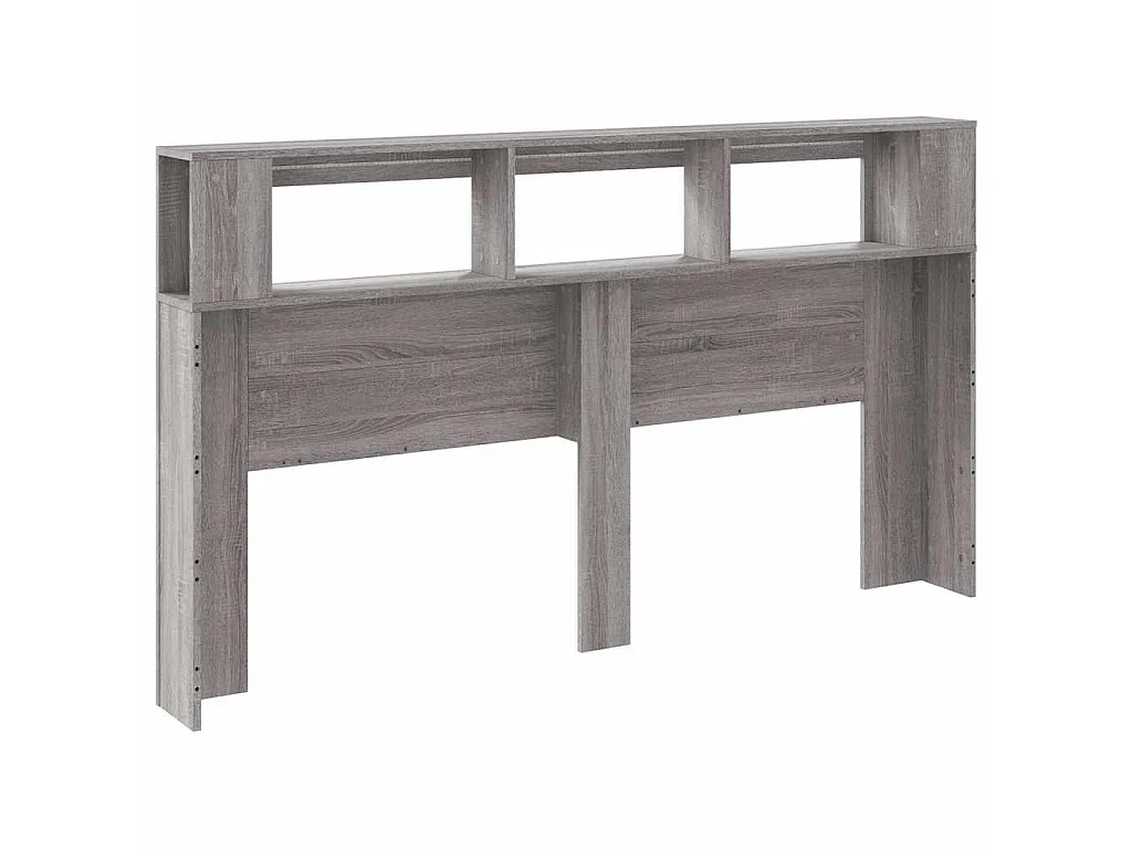 Testiera LED Grigio Sonoma 180x18,5x103,5 cm Legno Multistrato