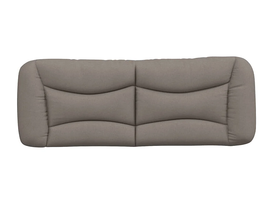 Coussin de tête de lit Hvar taupe 140 cm tissu