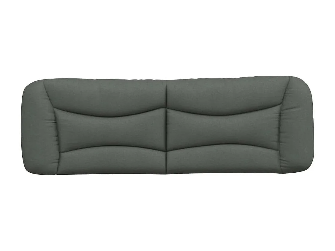 Hoofdbordkussen "Hvar" 160 cm stof donkergrijs