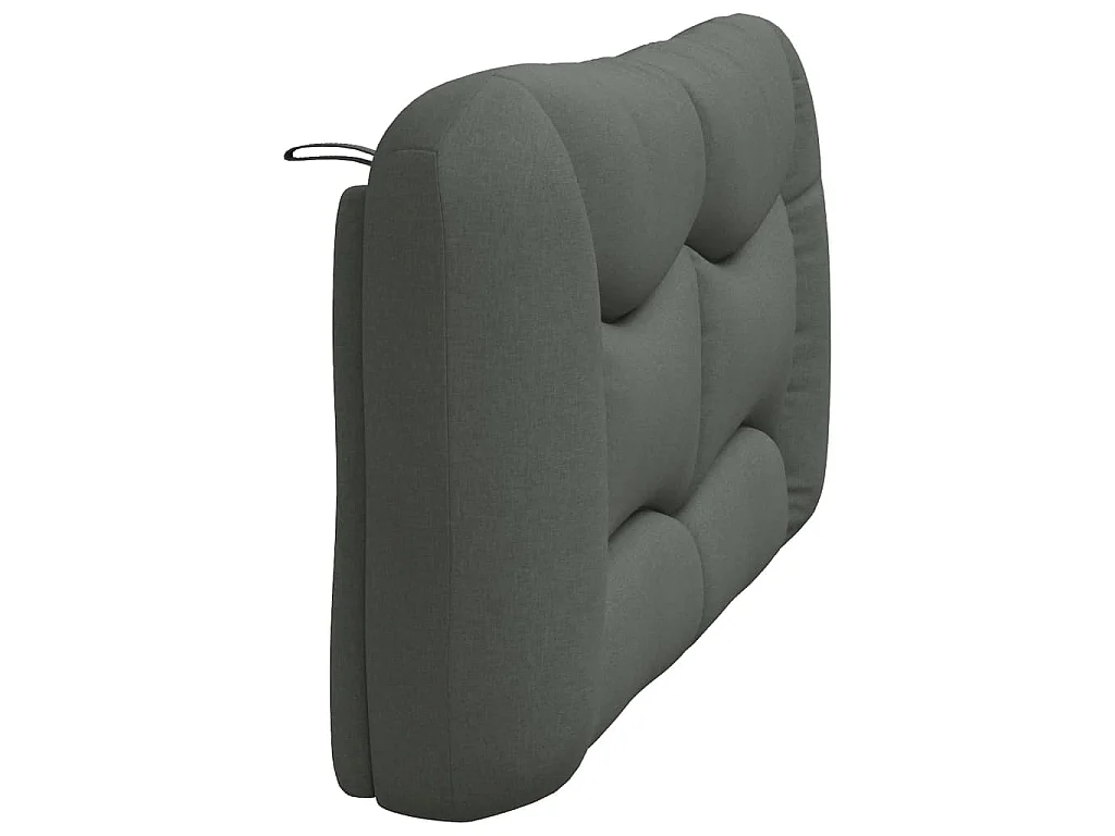 Kopfteil-Kissen "Hvar" Dunkelgrau 160 cm Stoff