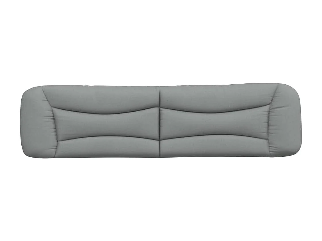 Coussin de tête de lit Hvar gris clair 200 cm tissu