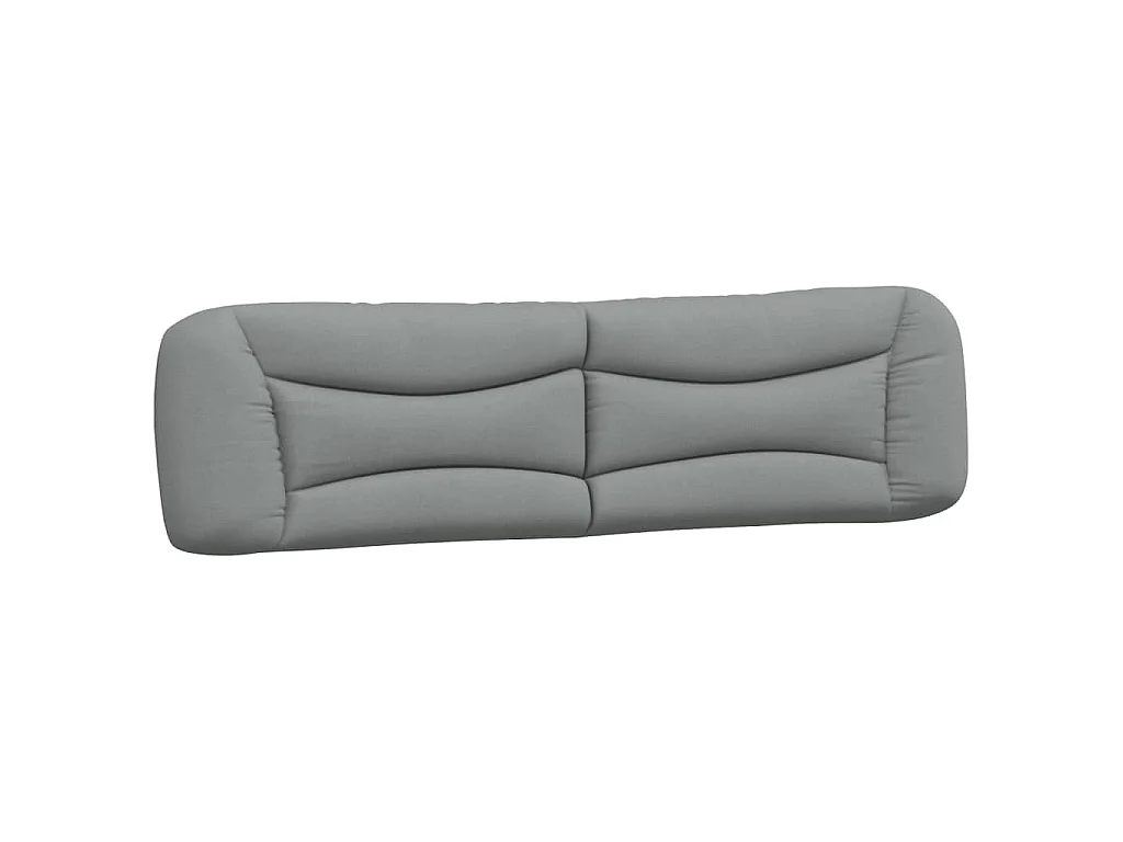 Hoofdbordkussen "Hvar" 200 cm stof lichtgrijs