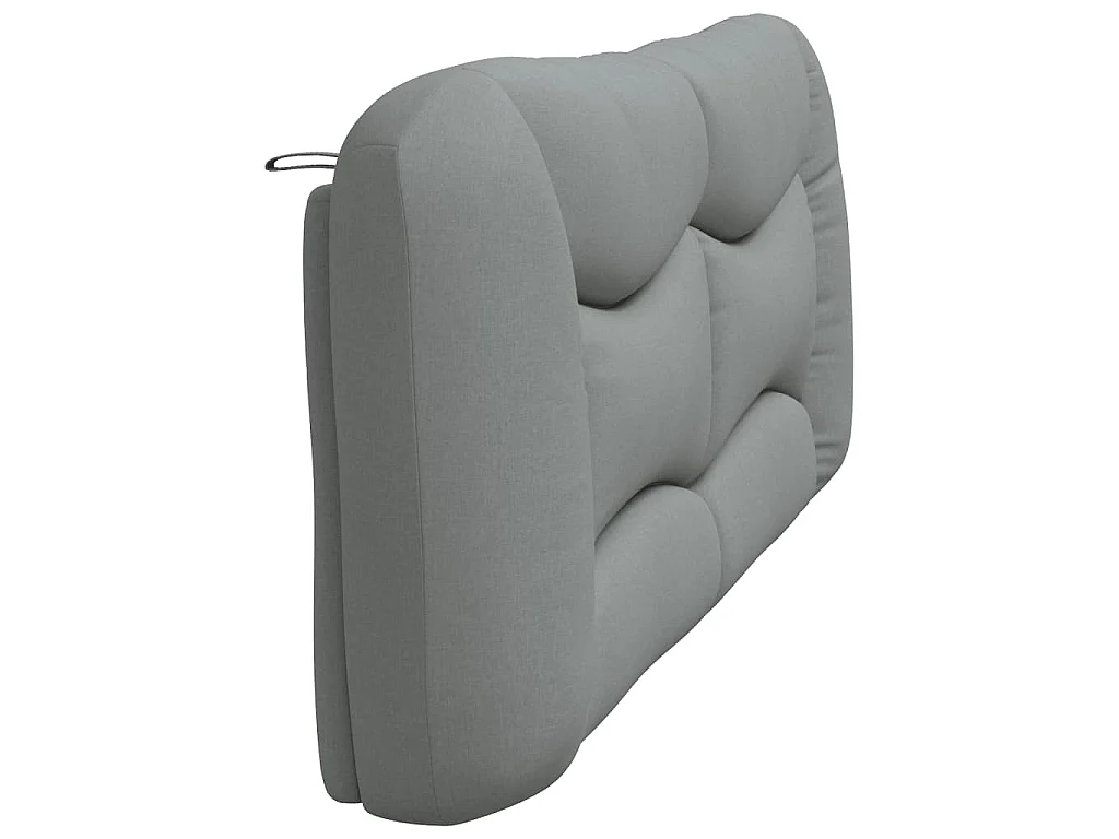 Hoofdbordkussen "Hvar" 200 cm stof lichtgrijs