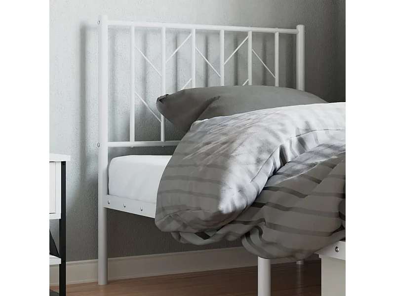 Cabecero de metal blanco 80 cm