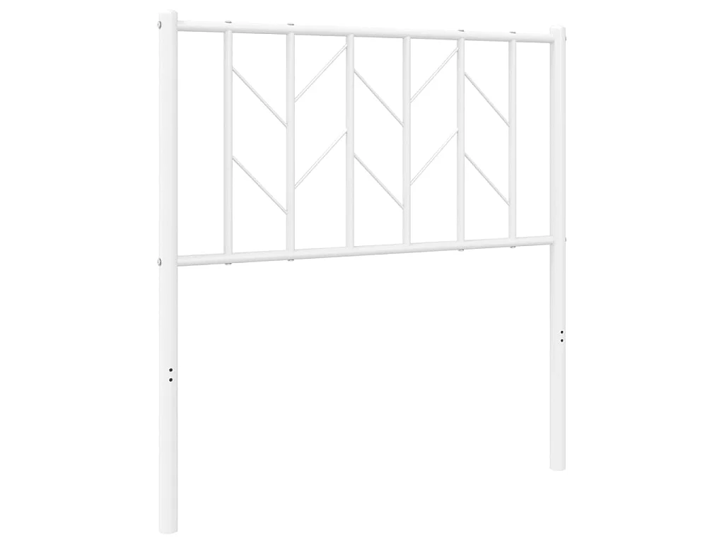 Tête de lit de remplacement métal blanc 80 cm