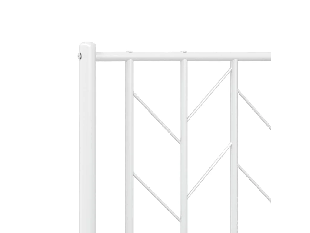 Tête de lit de remplacement métal blanc 80 cm