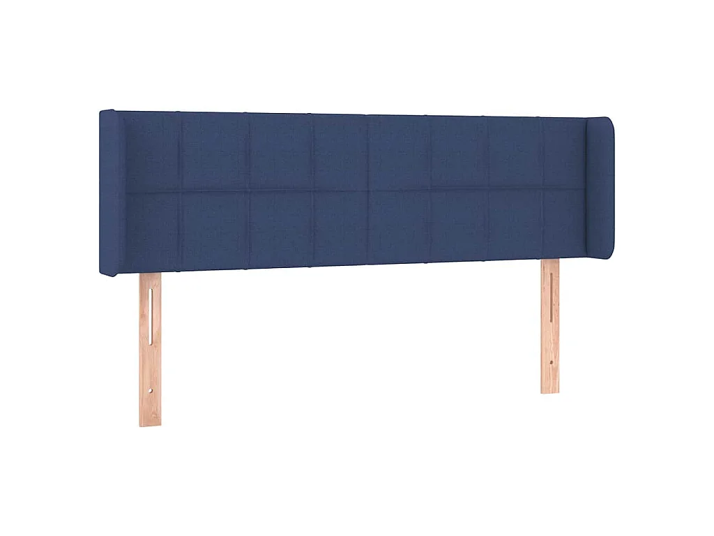 Tête de lit à LED Bleu 147x16x78/88 cm Tissu