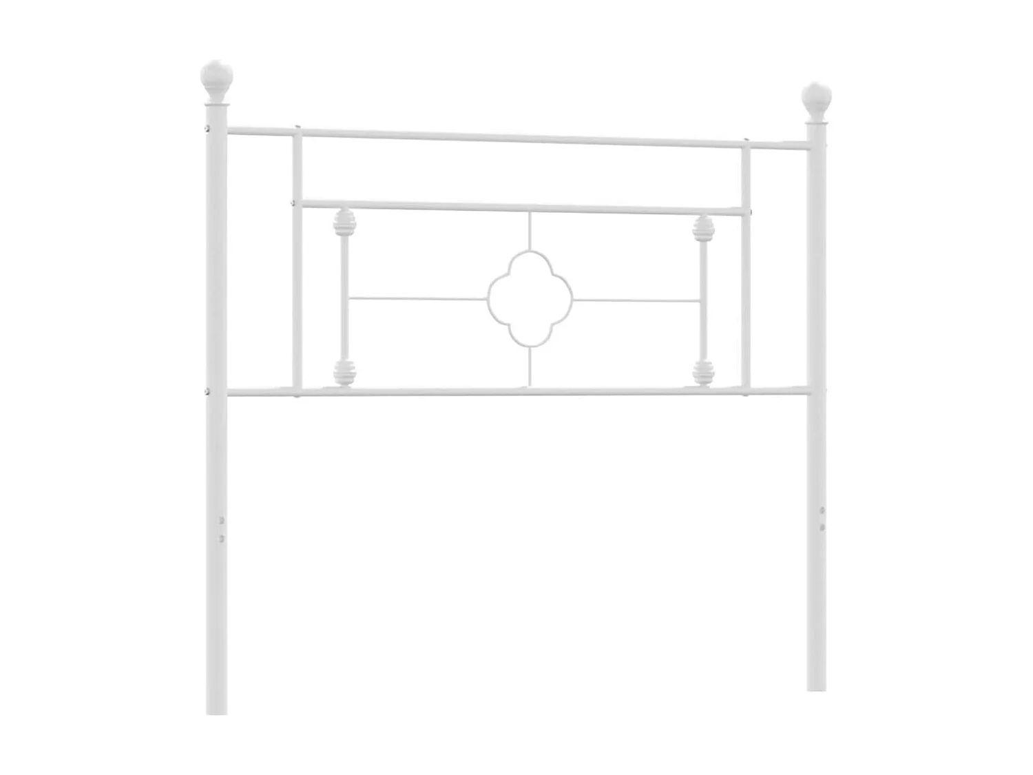 Cabecero de metal blanco 107 cm