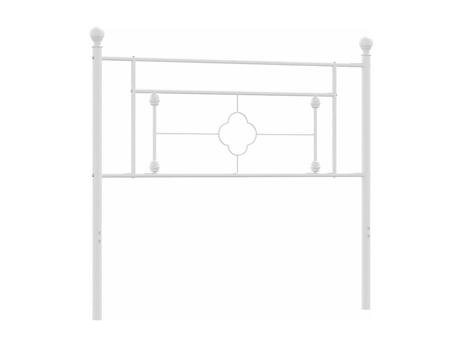Tête de lit métal blanc 100 cm