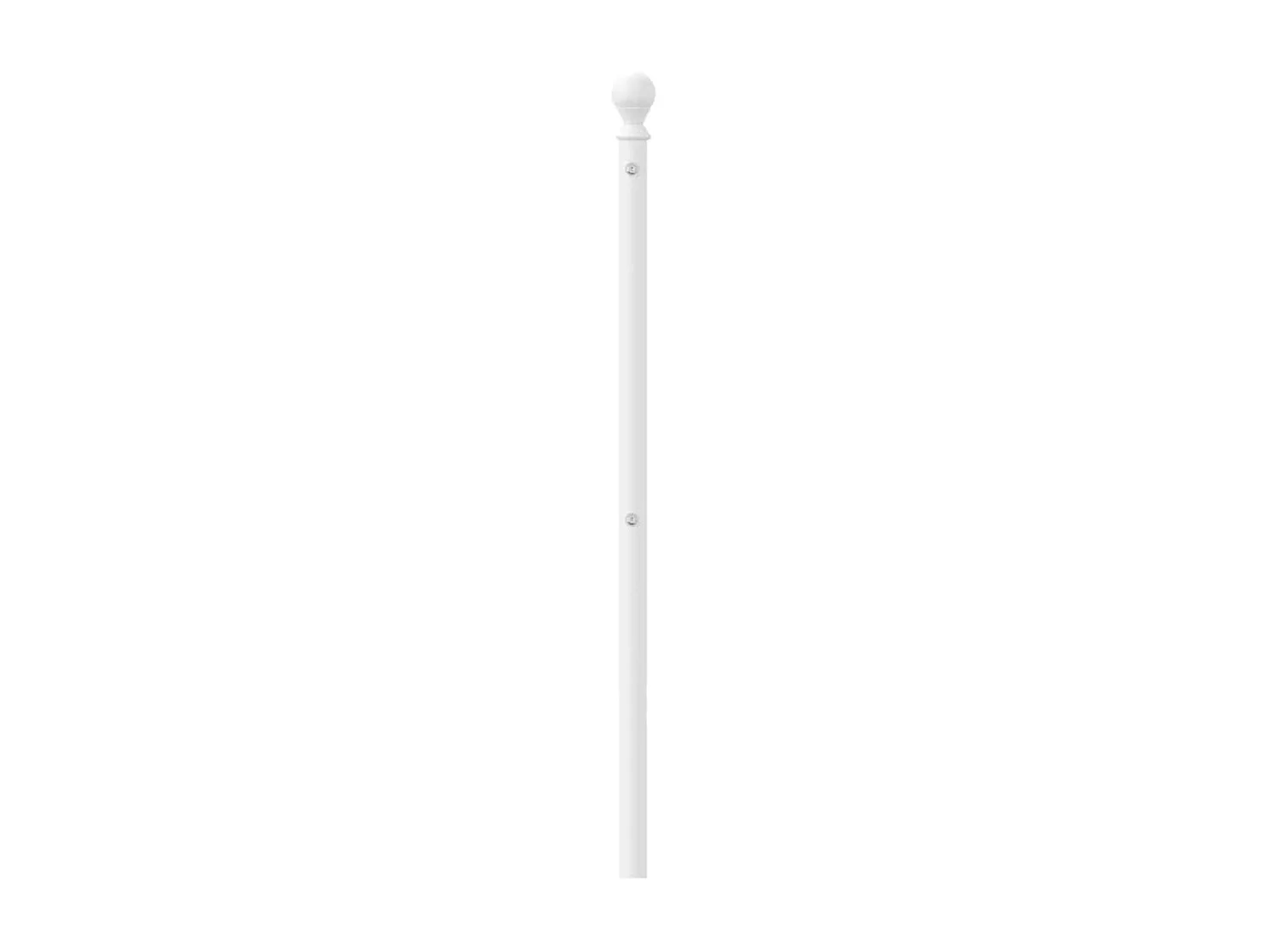 Ersatz-Kopfteil Metall Weiß 107 cm