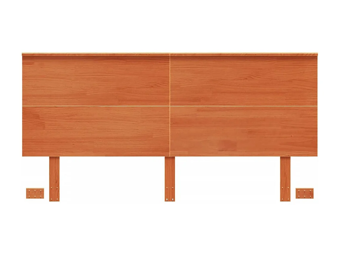 Hoofdbord 160 cm massief grenenhout wasbruin
