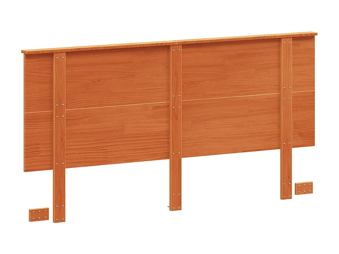 Hoofdbord 160 cm massief grenenhout wasbruin