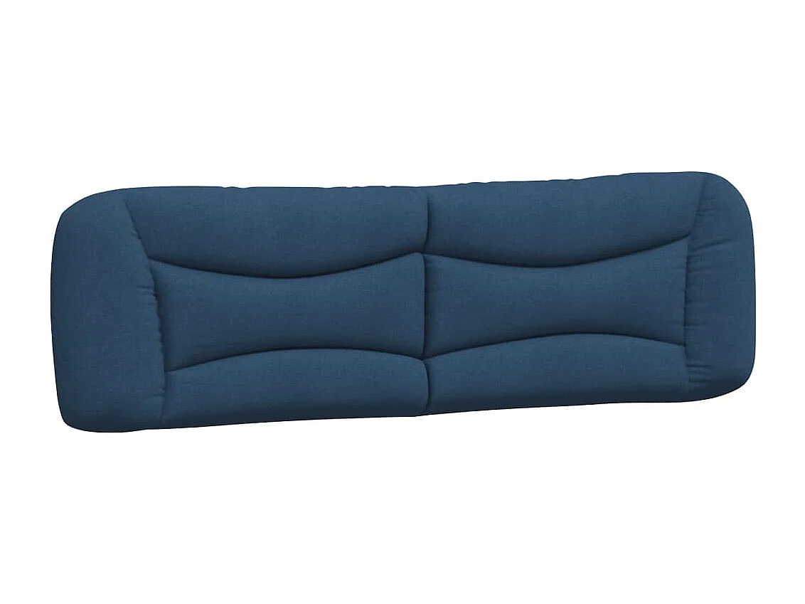 Coussin de tête de lit Hvar bleu 180 cm tissu