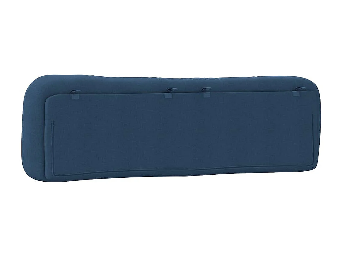 Coussin de tête de lit Hvar bleu 180 cm tissu