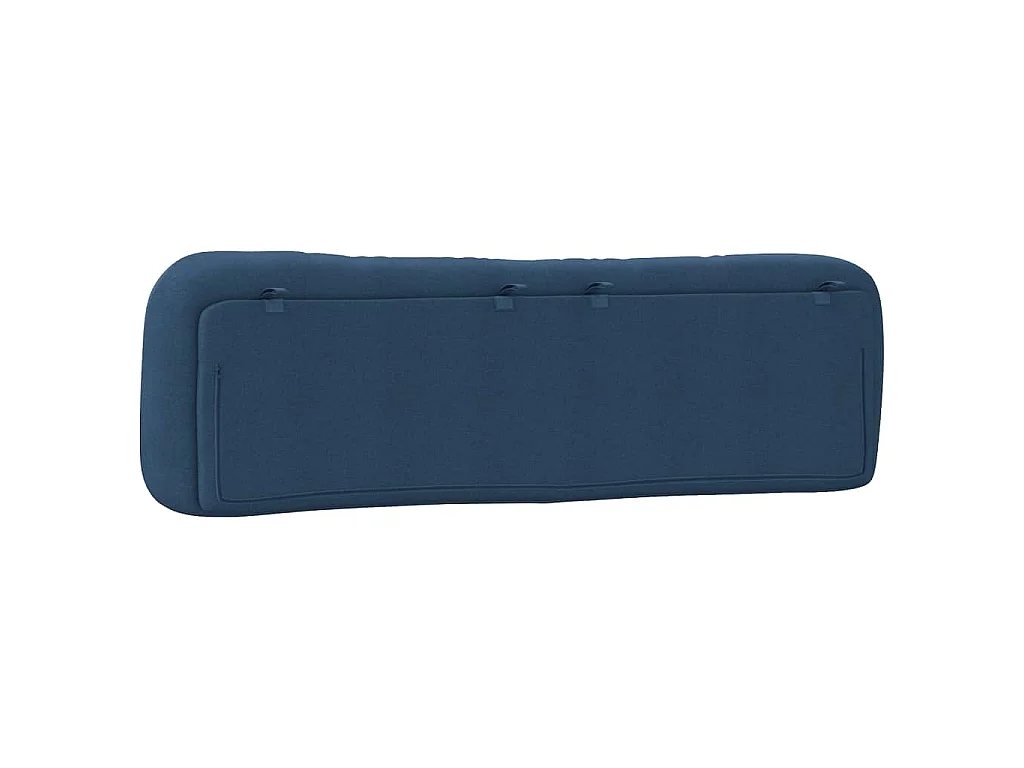 Kopfteil-Kissen "Hvar" Blau 180 cm Stoff