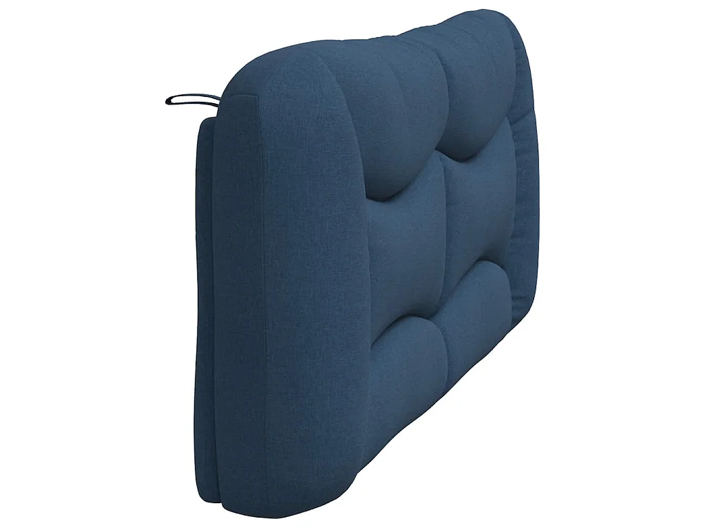 Kopfteil-Kissen "Hvar" Blau 180 cm Stoff