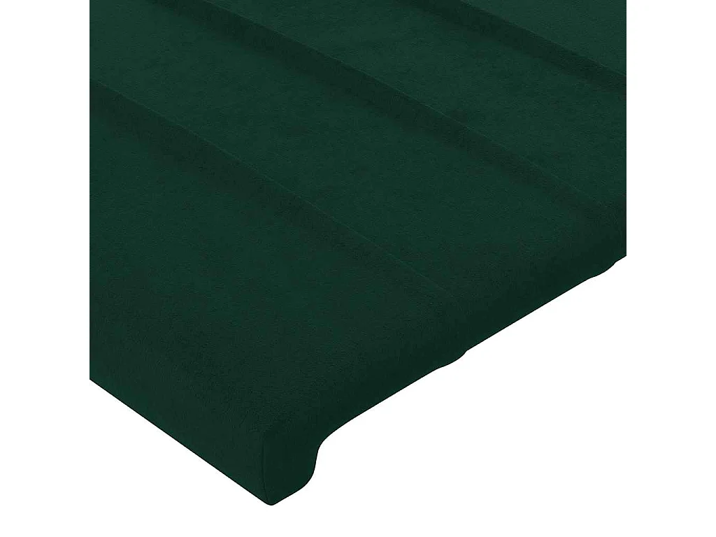 Hoofdborden 160x5x78/88 cm fluweel donkergroen