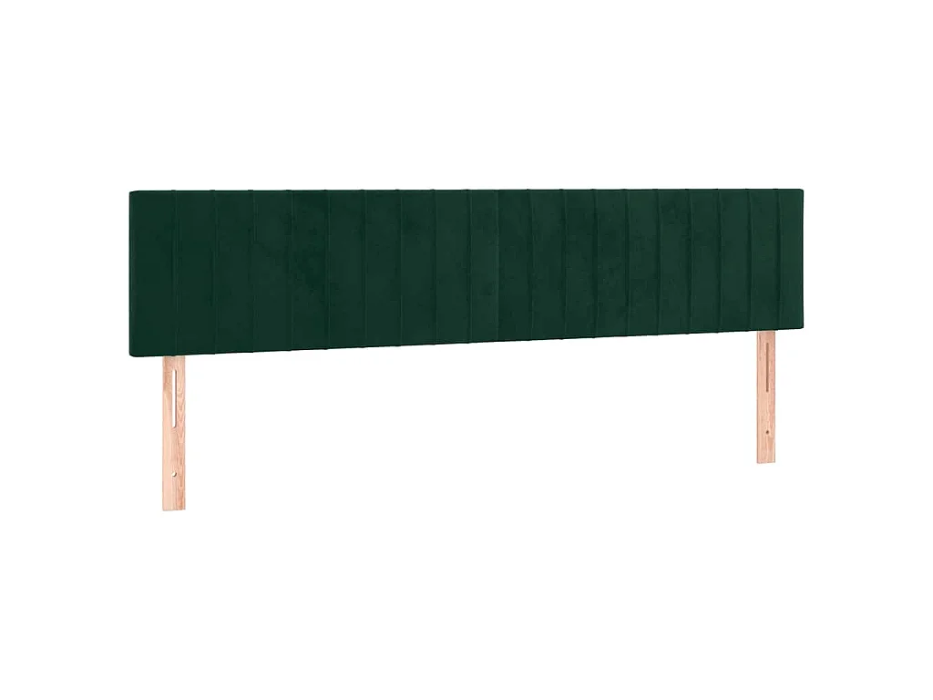 Testiera Verde Scuro 160x5x78/88 cm in Velluto