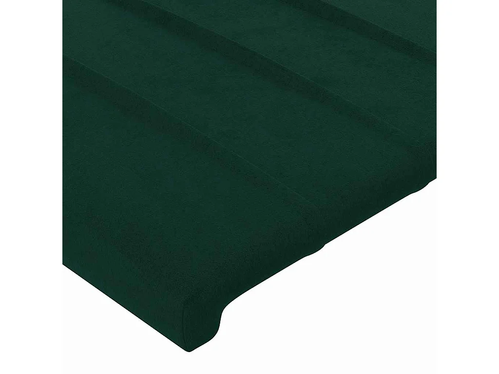 Testiera Verde Scuro 160x5x78/88 cm in Velluto