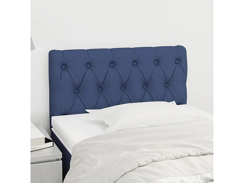 Kopfteil Blau 80x7x78/88 cm Stoff