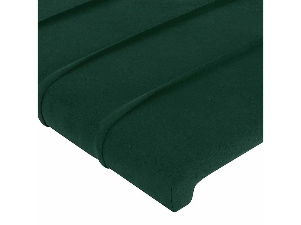 Testiera Verde Scuro 144x5x78/88 cm in Velluto
