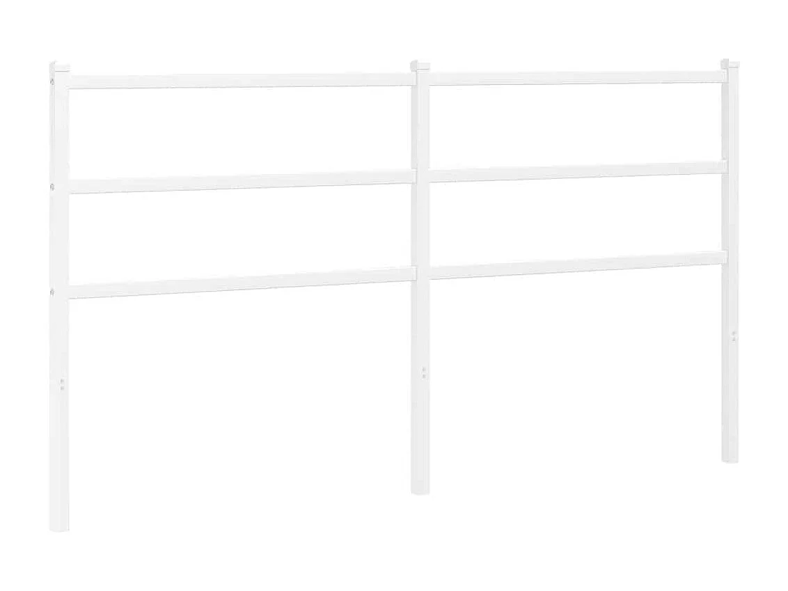 Vervangend hoofdbord 150 cm metaal wit