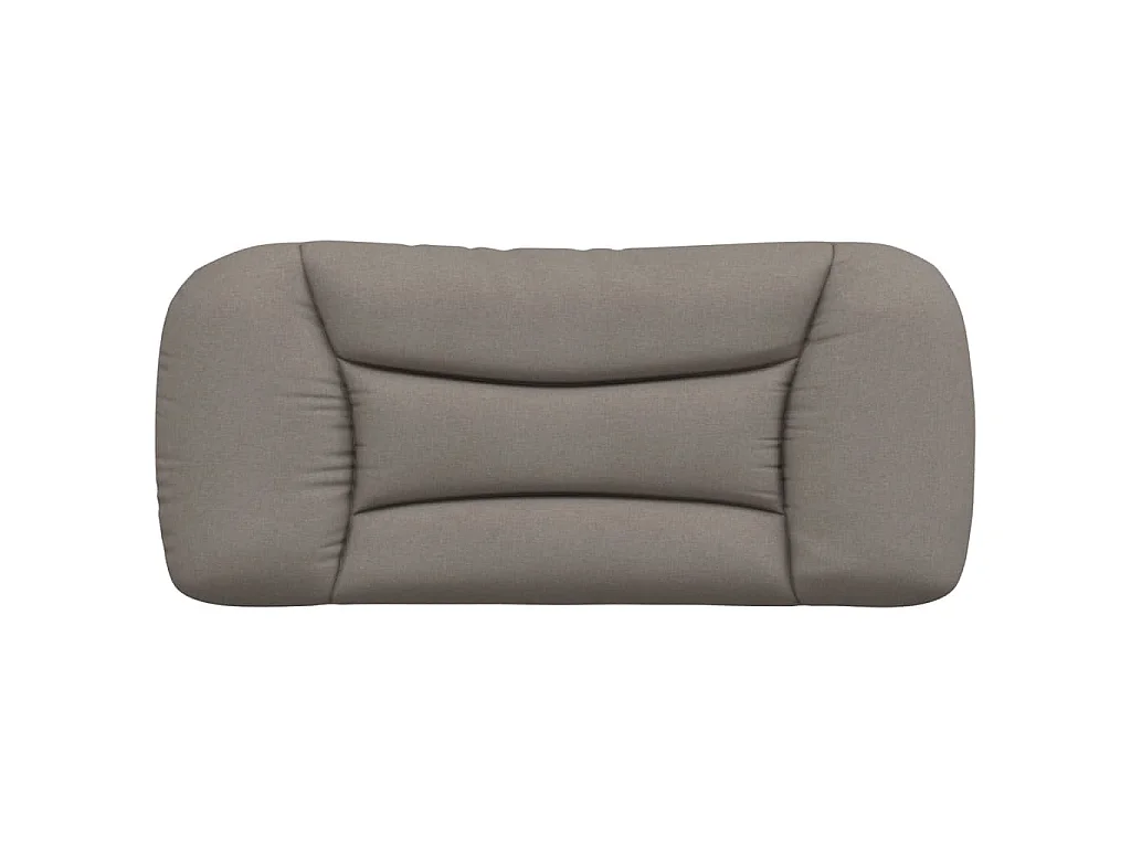 Coussin de tête de lit Hvar taupe 80 cm tissu