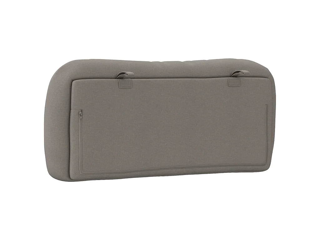 Coussin de tête de lit Hvar taupe 80 cm tissu