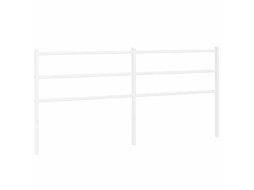 Tête de lit de remplacement métal blanc 200 cm
