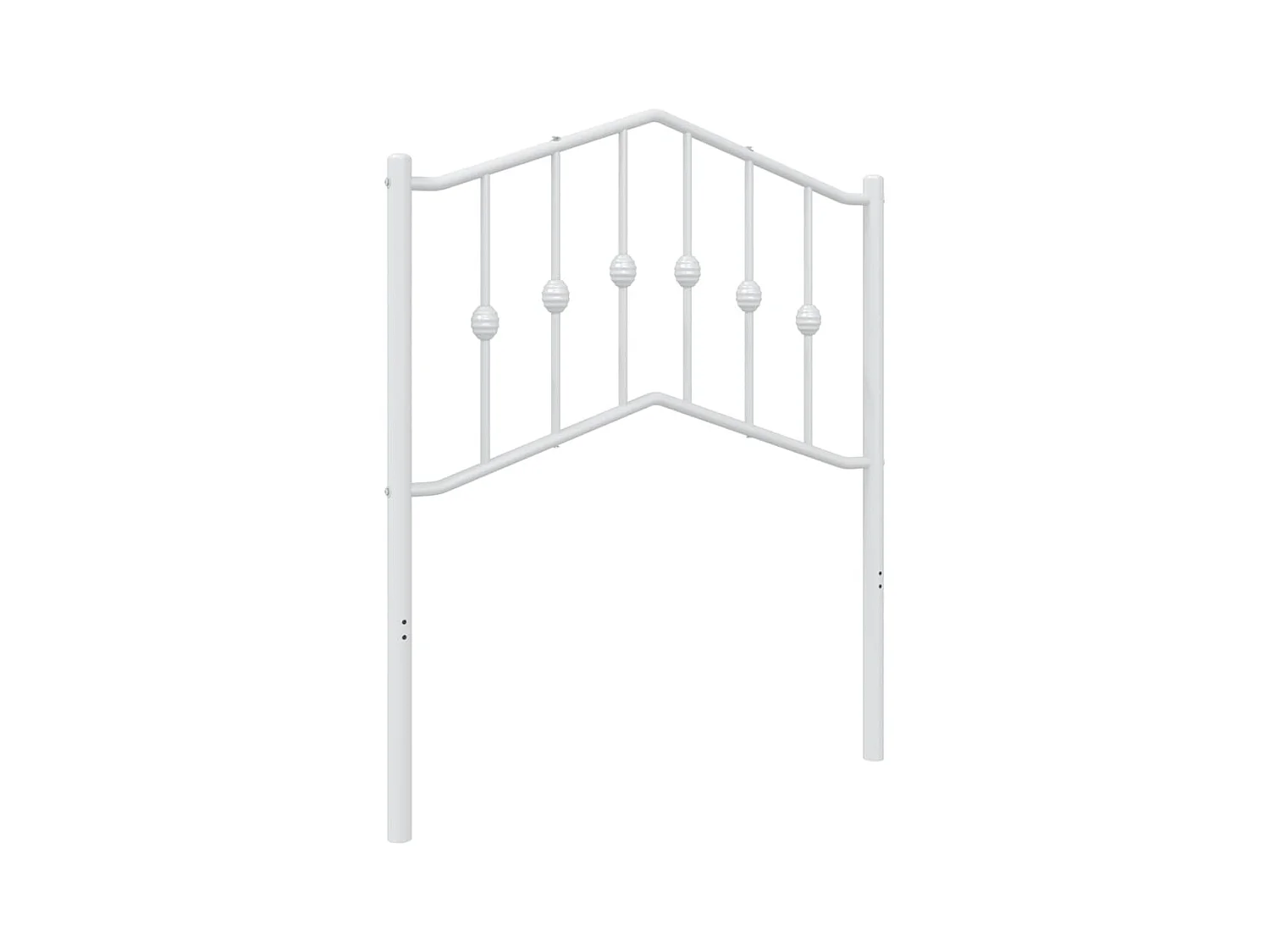 Testiera in Metallo Bianco 75 cm